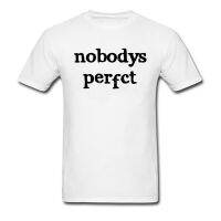 Nobodys Perfct 2018 Men Black/White Letter T-shirt Cotton Fabric Fitness Summer Fall Unique Street T Shirt For Guys