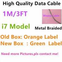 100pcs/lot USB Data Cable AAAA Quality 1M 3FT USB Charging Cable 144 Metal Braided Mobile Phone Cables For i6 7 8 Plus XS Max XR