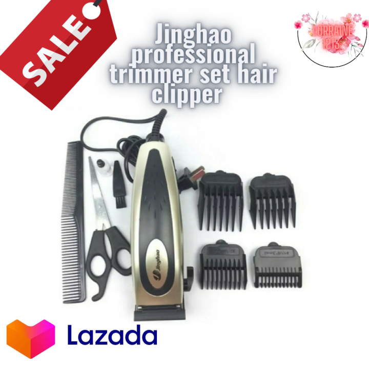 Jinghao Professional Trimmer Set Hair Clipper Adjustable Blade Depth Guide With Comb Attachments