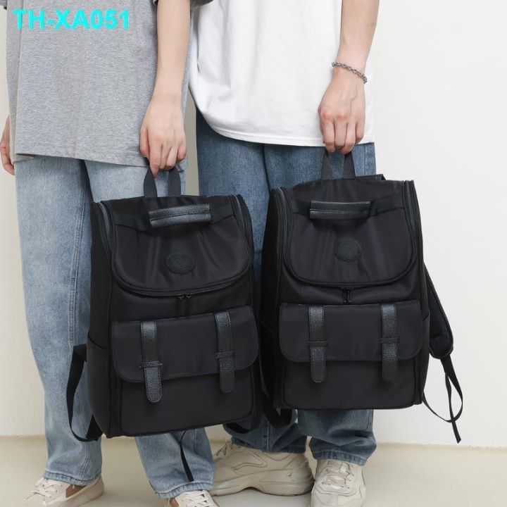 กระเป๋านักเรียนนักเรียนวิทยาลัยธุรกิจสบาย-ๆ-กระเป๋าเป้คอมพิวเตอร์รุ่นเกาหลีกระเป๋าเป้สะพายหลังแบบพกพาง่าย-กระเป๋าเป้เดินทางผู้ช