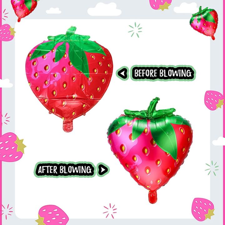 10pcs-strawberry-balloons-sweet-strawberry-foil-mylar-balloons-for-girls-strawberry-themed-birthday-party-decorations