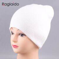 Skullies Beanies for Men Women Uni spring double layer warm hats cotton white black headwear autumn knitting hat LQJ01319