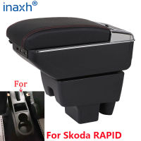 สำหรับ RAPID Armrest สำหรับ Volkswagen VW Polo 2020 2021รถ Armrest กล่อง Rfit รถอุปกรณ์เสริมภายในรายละเอียดกล่อง