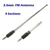 3.5mm FM Radio Antenna 4 Sections Stainless Steel Aerial for Auto Car Electric Toy Mobile Phone Mp3 Bluetooth Audio Max Receiver