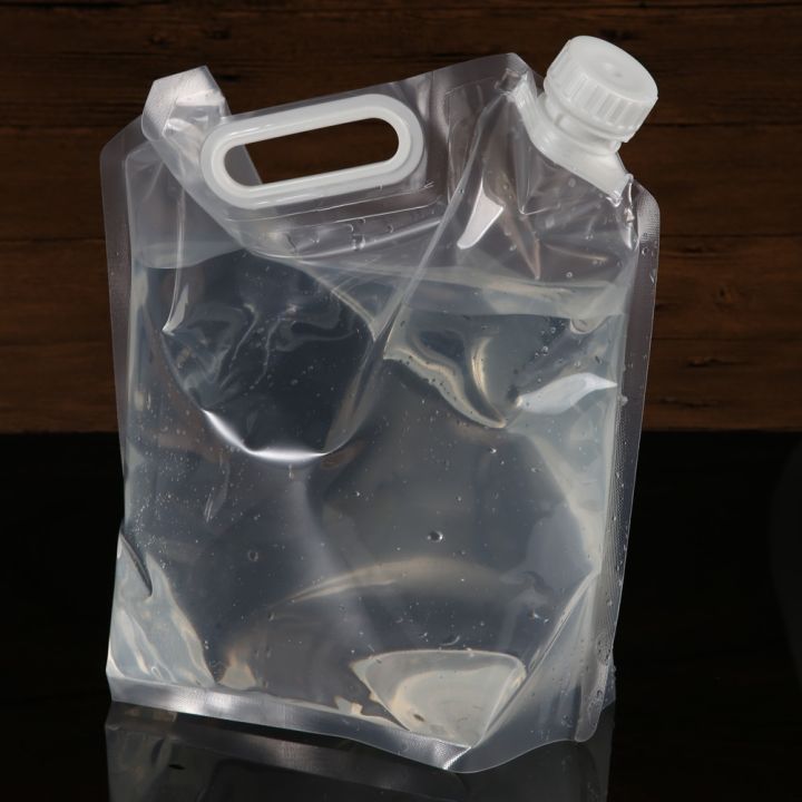 ถุงน้ำ-pe-5l-สำหรับกระเป๋าสำหรับเดินป่าตั้งแคมป์พกพาได้ขนาด30-32-5ซม-ใช้ถุงเก็บน้ำเพื่อความอยู่รอด
