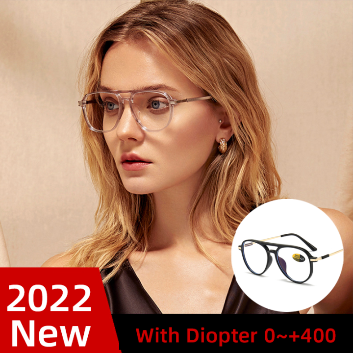 Reading Glasses Geometic Eyewear Computer Glasses Double Beam Eyeglass