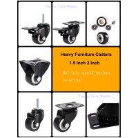 1PCS 1.5 2 Inch Heavy Furniture Casters 360°Swivel Universal Mute Wheel For Platform Trolley Table Chair Household Accessories