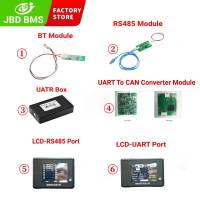 JBD Smart BMS อุปกรณ์เสริม BT โมดูล UART RS485 LCD Displayer สำหรับ Li-Ion Lifepo4พร้อมฟังก์ชั่นการสื่อสาร