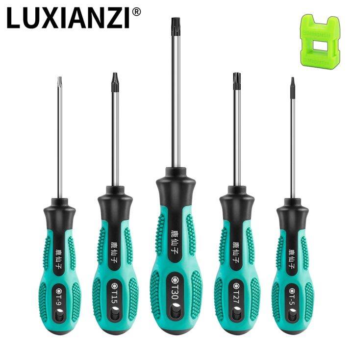 luxianzi-torx-screwdriver-set-hand-multi-tool-kit-magnetic-bit-insulated-handle-screw-driver-repair-tools-for-home-manual