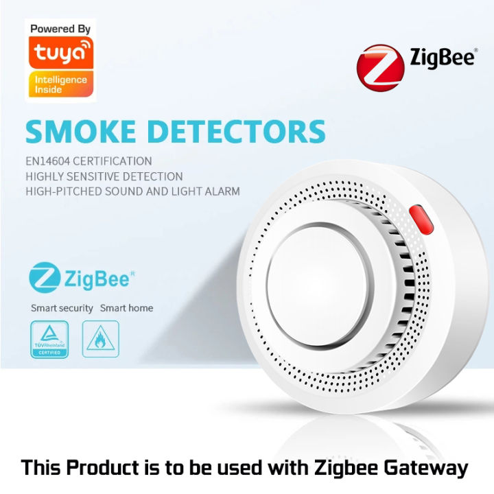 ร้านขายเป็ด-tuya-smart-zigbee-เครื่องตรวจจับ-sm-oke-สัญญาณเตือนภัยอัจฉริยะเสียงโปรเกรสซีฟเซนเซอร์ตรวจจับควันและแสงไฟทำงานกับ-tuya-zigbee-hub-2023