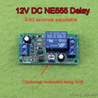 【CW】 Adjustable NE555 Delay Timer Relay Module 5V 12V Display 2200W Timing Board