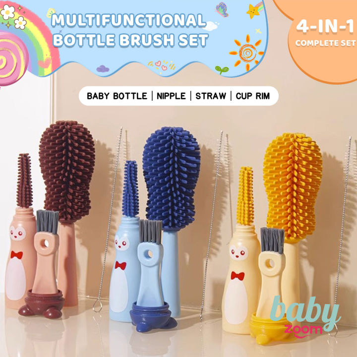 Baby Bottle Brush Cleaning Set Multi Functional Silicone Bottle