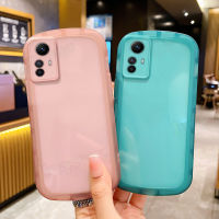 เคสโปร่งใสสำหรับ Xiaomi Redmi Note 12S เคสโทรศัพท์ใสซิลิโคน TPU นิ่มปกป้องเลนส์สีลูกกวาดฝาหลัง