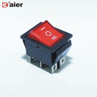 【cw】 5PCS ON OFF Rocker Switches 220V/12V Illuminated 6 Pins 20A 125VAC DPDT Pole 3 Position With Lamp