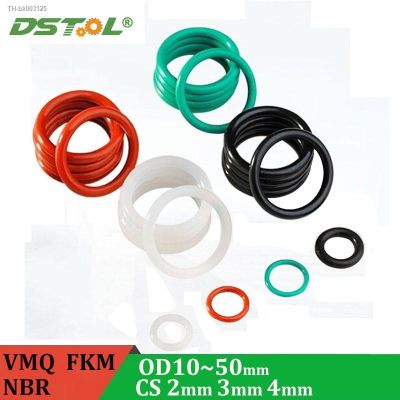 ♚℗△ FKM VMQ NBR Nitrile Rubber Ring O-Ring Laser Cutting Machine Sealing Ring CS 2mm 3mm 4mm OD10-50mm High Temperature Waterproof