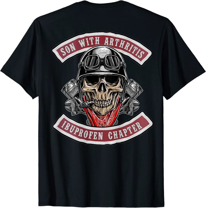 new-son-with-arthritis-ibuprofen-chapter-old-biker-motorcycle-on-back-men-t-shirt-vintage-funny-design-printed-t-shirt-tops