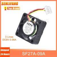 {:”-- 》ใหม่สำหรับ SF27A-09A SEPA DC9V 0.06A สามเส้นพัดลมทำความเย็น30*30*10มม.