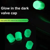 】【=-【 4Pcs Luminous Valve Cover Universal Wheel Valves Nozzle Caps Night Glowing Styling Decor For Car Motorcycle Bicycle Bike