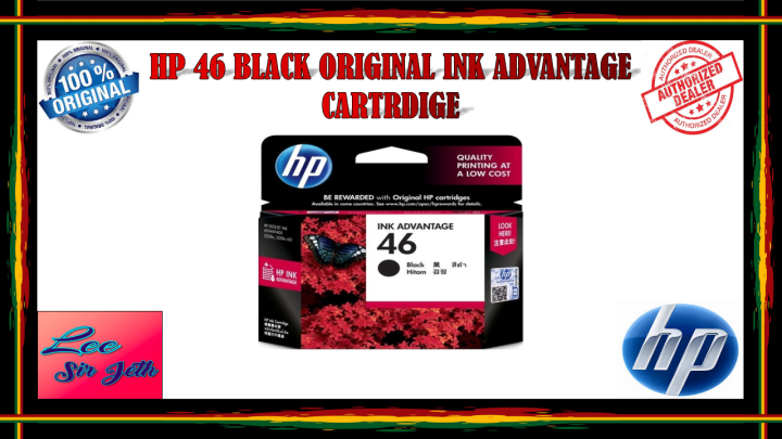 HP 46 Black Original Ink Advantage Cartridge | Lazada PH