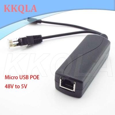 QKKQLA Poe Splitter 5V Poe Micro Usb Power Over Ethernet 48V To 5V Active Plug For CCTV Camera