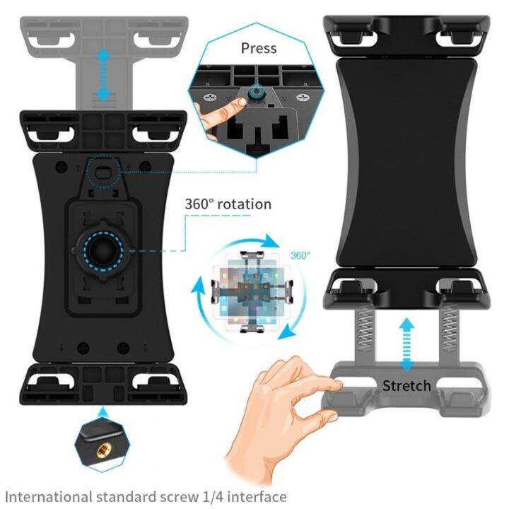 tablet-holder-mount-clip-360-rotation-for-5-5-13-5-tablet-ที่ยึดมือถือ-ที่ยึดแท็บเล็ต-ที่ยึดไอ-แพด