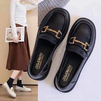 ❅ Genuine soft leather womens shoes British style small leather shoes womens 2023 spring new style single shoes round toe set Japanese loafers trendy