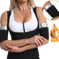 [NYNX] 2PC เหงื่อซาวน่าแขนแขนเสื้อ Body Shaper Slim Arms ร้อนเทอร์โมไขมัน Burner Slimming