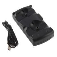 +【； Dual Chargers USB Dual Charging Powered Dock Charger For Playstation 3 For Sony For PS3 Controller &amp; Move Navigation