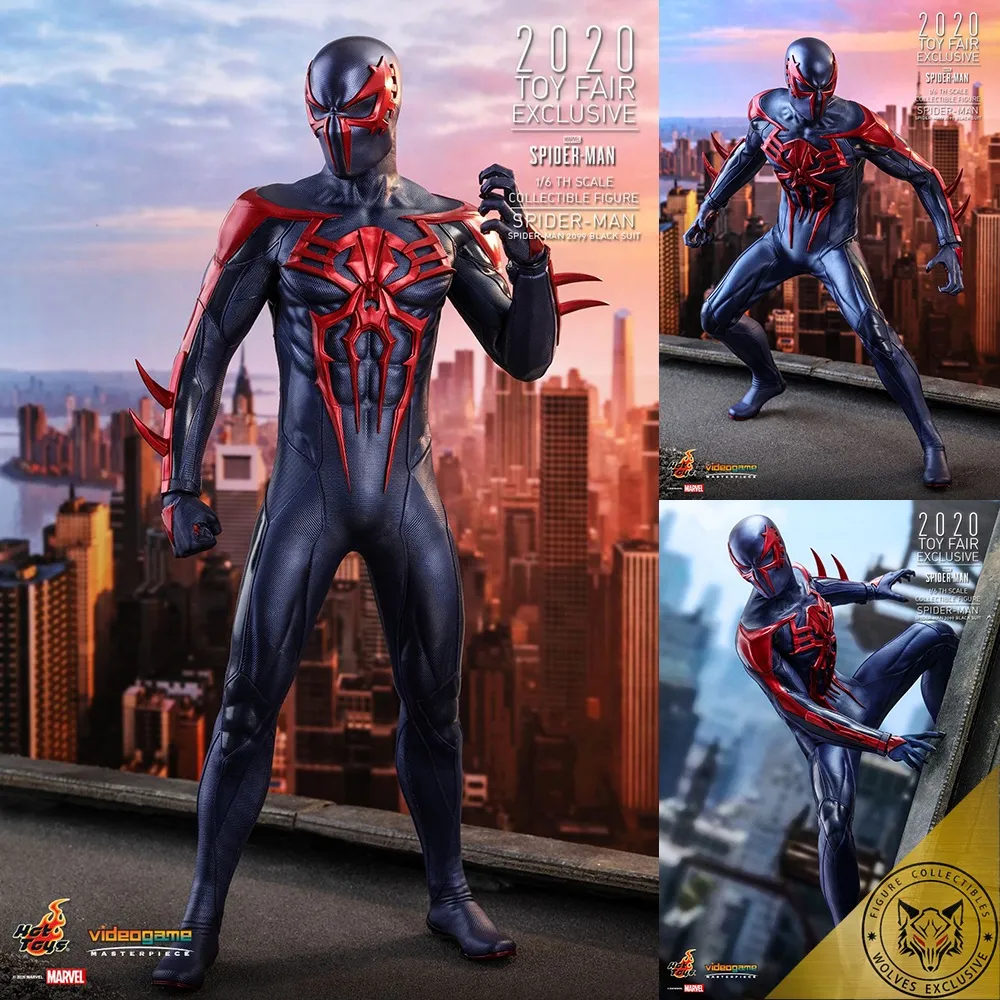 HCM][Order báo giá] Mô hình chính hãng Hottoys VGM42: Spiderman (2099 Black  suit) 