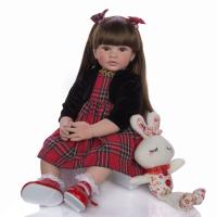 【YF】 bebes doll Inch Reborn Dolls 60 cm Cloth Body Realistic Princess Girl Baby Doll For Sale Ethnic Kid Birthday Xmas Gifts