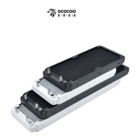 OCOCOO อลูมิเนียมหม้อน้ำ240มม. 360มม. คอมพิวเตอร์ Water Cooling Heat Sink 12 Waterways Weld Liquid Cooler ARC-240-M6ARC-360-M6