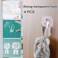 Cartoon Elephant Shaped Hooks Transparent adhesive Wall Hanger Racks