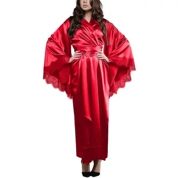 Fkybdsm Women's Kimono Robe Bathrobe Nightgown Babydoll