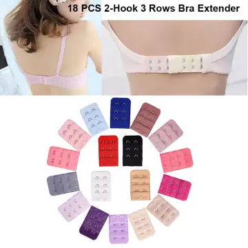 18 PCS Assorted Color Women Bra Extenders Brassiere Extension