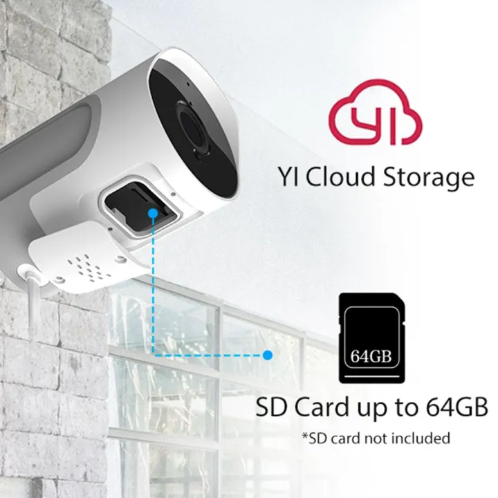 YI 1080P Outdoor Security Camera Cloud Storage Wifi 2.4G IP Camera Waterproof Infrared Night