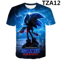 COD DSGRGTRDRT Boys 3d Print sonic Clothes Funny T-shirts Costume Children 2021 summer Clothing Kids Tees Baby Tshirts