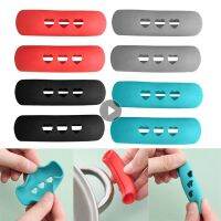 4PCS Handle Holder Silicone Oven Mitts Potholder Cast Iron Grip Sleeve Cover Pots Pans Handle Parts Cooking Kitchen Bakeware Potholders  Mitts   Cozie