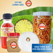 Combo siêu rẻ 500gr bánh tráng phơi sương 200gr hành phi 100gr muối nhuyễn