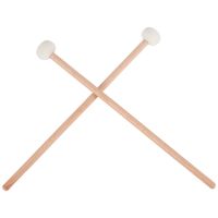 1 Pair Felt Mallets Drumsticks Drum Sticks with Wood Handle for Percussion Instrument Accessories