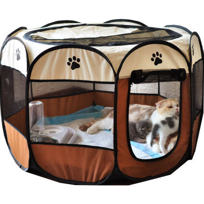 Portable Foldable Cage Outdoor Dog House Octagonal Cat Cage Indoor Playpen Cat Kennel small dog house