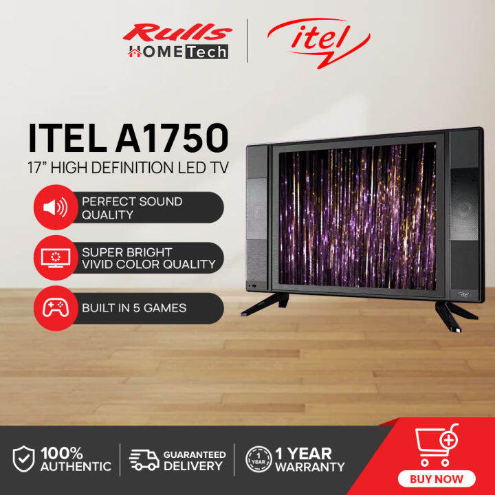 ITEL A1750 17” HD LED TV | Super Bright Vivid Color Display | Perfect