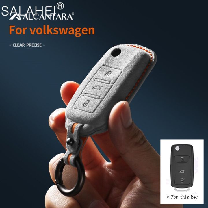 alcantara-suede-car-key-case-cover-keychain-for-vw-volkswagen-bora-sagitar-tiguan-jetta-passat-santana-scirocco-beetle-golf-6