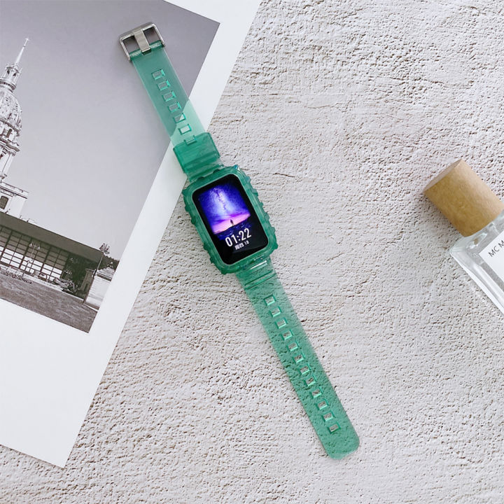 band-case-for-huawei-watch-fit-new-นาฬิกาสมาร์ท-huawei-watch-fit-สายนาฬิกาข้อมือซิลิโคน-watchband-for-huawei-watch-fit-พร้อมเคสกันกระแทกหน้าจอ