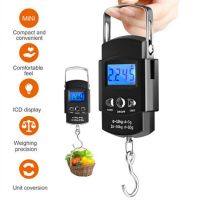 50KG/10g Mini Electronic Portable Digital Scale LCD Display Suitcase Travel Handheld Weighting Hanging Scale Fishing Balance Luggage Scales