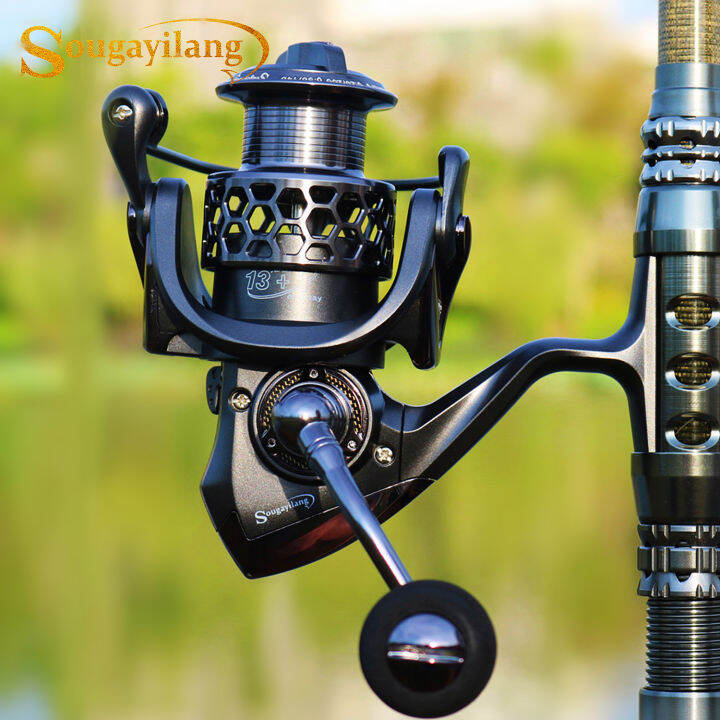 Sougayilang Original Metal Fishing Reel 13+1BB Max Drag 512kg Hollow
