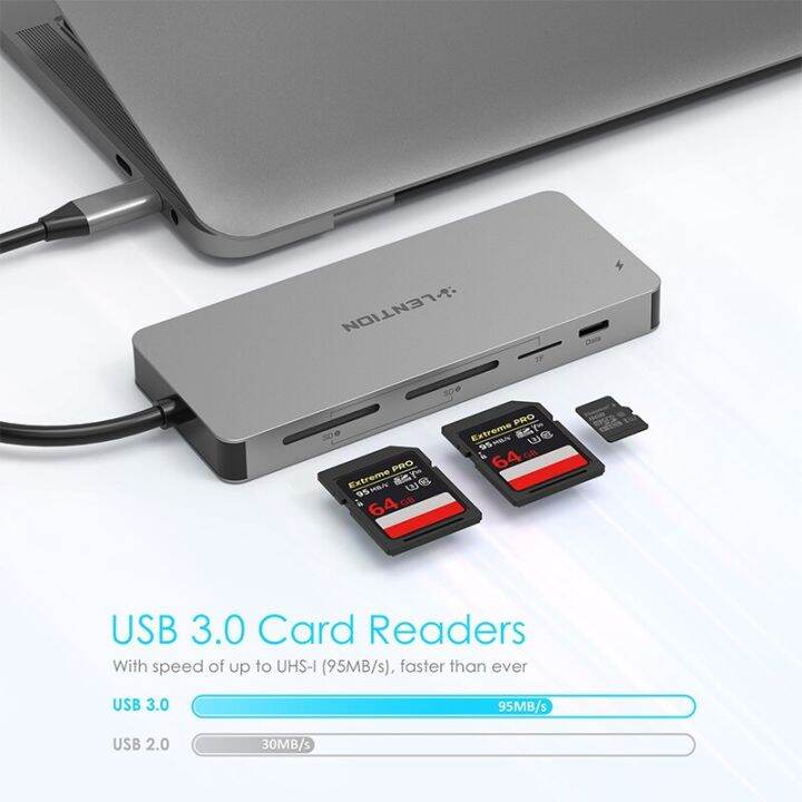 ฮับ-usb-ไปยัง-usb-usb-หลากหลาย3-0แท่นหัวแปลงสัญญาณ-hdmi-สำหรับ-m1แมคบุ๊กโปรแอร์อุปกรณ์เสริม13-3-usb-c-ตัวแยกการ์ดความจำชนิด-c-11พอร์ต-usb-ฮับ-c-feona