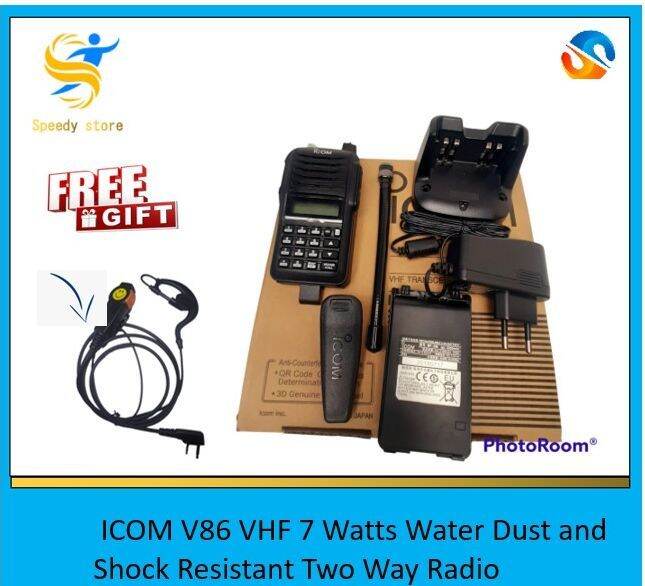 JAPAN MADE v86 lithium two way Radio 7 watts handheld talkie