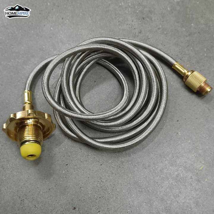 Homempire Flat Gas Cylinder Coupler LPG Flat Can Connector Camping Gas