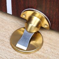 Magnetic Door Stops Hidden Door Holders Catch Floor 304 Stainless Steel Door Stopper Hidden Doorstop Nail-free Doorstop Door Hardware Locks