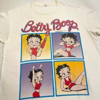 American Cartoon Betty Boop mens 100% cotton round neck short -sleeved T-shirt